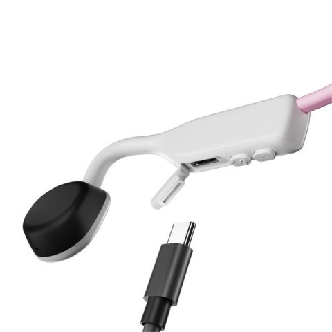 Słuchawki bezprzewodowe kostne Shokz OpenMove USB-C różowe Słuchawki bezprzewodowe kostne Shokz OpenMove USB-C różowe