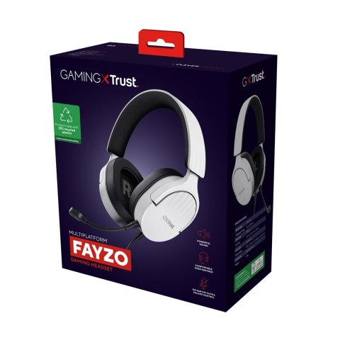 Słuchawki TRUST GXT489W FAYZO HEADSET WHT (25210) Słuchawki TRUST GXT489W FAYZO HEADSET WHT (25210)