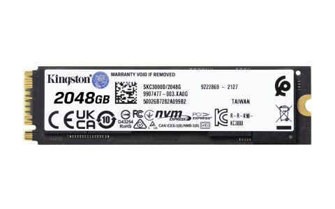 Dysk SSD Kingston KC3000 (2TB; M.2 2280; PCIe 4.0 x4 NVMe; SKC3000D/2048G) Dysk SSD Kingston KC3000 (2TB; M.2 2280; PCIe 4.0 x4 NVMe; SKC3000D/2048G)