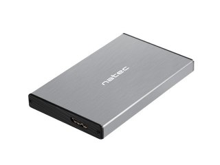 Obudowa na dysk NATEC Rhino Go NKZ-1281 (2.5"; USB 3.0; Aluminium; kolor szary)