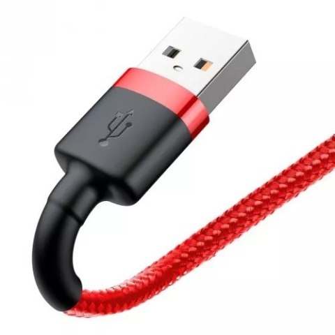 BASEUS KABEL LIGHTNING USB CAFULE1,5A 2M CZERWONY