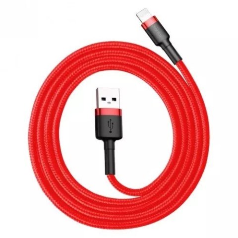 BASEUS KABEL LIGHTNING USB CAFULE1,5A 2M CZERWONY