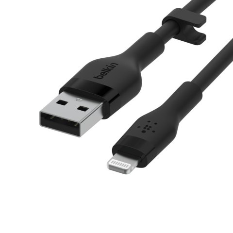 BELKIN KABEL USB-A - LIGHTNING SILICONE 3M CZARNY