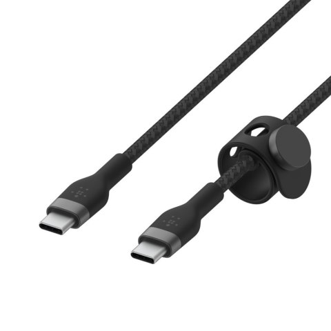 BELKIN KABEL USB-C 2.0 OPLOT SILICONE 2M CZARNY