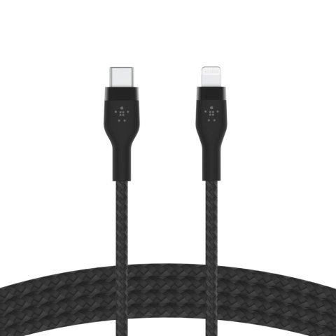 BELKIN KABEL USB-C - LTG OPLOT SILICONE 2M CZARNY