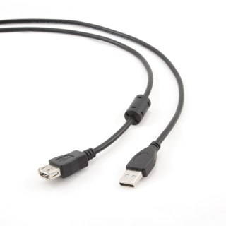 Kabel GEMBIRD CCP-USB2-AMAF-6 (USB 2.0 typu A F - USB 2.0 typu B M; 1,8m; kolor czarny)