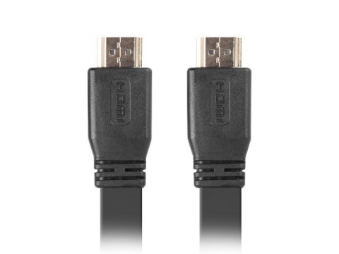 Kabel Lanberg CA-HDMI-21CU-0018-BK (HDMI M - HDMI M; 1,8m; kolor czarny)