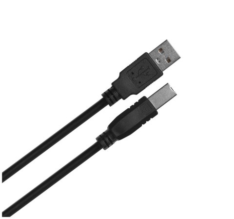 LANBERG KABEL USB-A -> USB-B M/M 1M (FERRYT, CZARNY) CA-USBA-11CC-0010-BK