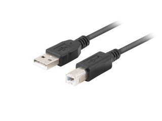 LANBERG KABEL USB-A->USB-B M/M 2.0 1M FERRYT CZARNY BOX CA-USBA-15CU-0010-BK