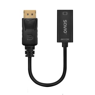 SAVIO ADAPTER DISPLAYPORT (M) V1.2 - HDMI A (F) V1.4, 4K AK-62