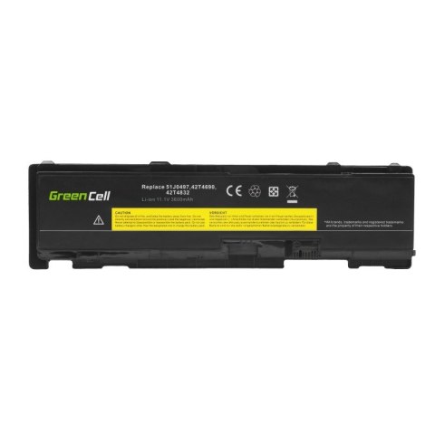 GREEN CELL BATERIA LE149 51J0497 42T4833 42T4832 DO LENOVO THINKPAD T400S T410S T410SI 3600MAH 11.V