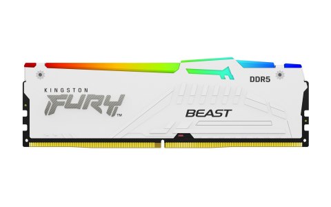 KINGSTON DDR5 16GB 6400MT/s CL32 DIMM FURY Beast White RGB EXPO KINGSTON DDR5 16GB 6400MT/s CL32 DIMM FURY Beast White RGB EXPO