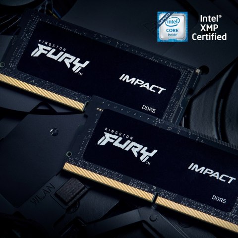 Kingston FURY DDR5 SODIMM 64GB (2x32GB) 4800MHz CL38 Impact Kingston FURY DDR5 SODIMM 64GB (2x32GB) 4800MHz CL38 Impact