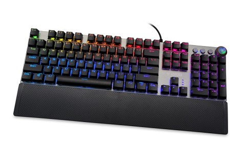 Klawiatura mechaniczna IBOX AURORA K-4 RGB IKGMK4 (USB; (US); kolor czarny)