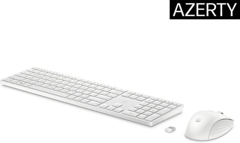 Zestaw klawiatura + mysz HP 650 Wireless Keyboard and Mouse Combo bezprzewodowe białe 4R016AA