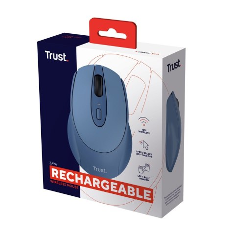 Mysz TRUST ZAYA Wireless Rechargeable Mouse BLUE (25039)