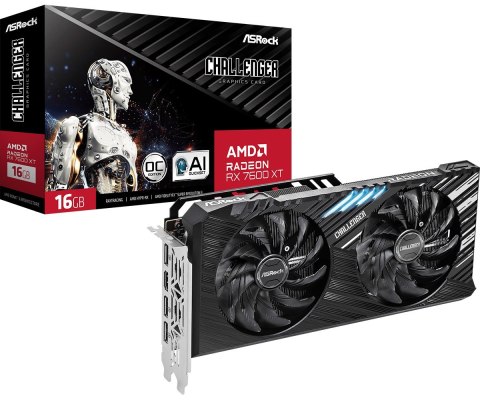 Karta graficzna ASRock Radeon RX 7600 XT Challenger 16GB OC Karta graficzna ASRock Radeon RX 7600 XT Challenger 16GB OC