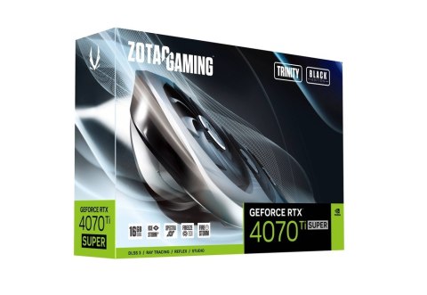 Karta graficzna ZOTAC GAMING GeForce RTX 4070 Ti SUPER Trinity Black Edition Karta graficzna ZOTAC GAMING GeForce RTX 4070 Ti SUPER Trinity Black Edition