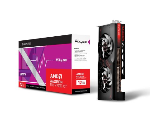 Karta graficzna SAPPHIRE RADEON RX 7700 XT PULSE GAMING 12GB GDDR6 DUAL