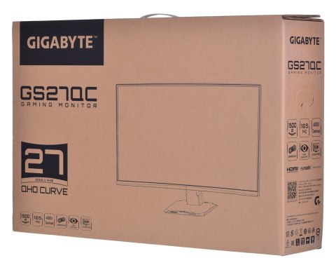 MONITOR GIGABYTE LED 27" GS27QC 165Hz MONITOR GIGABYTE LED 27" GS27QC 165Hz