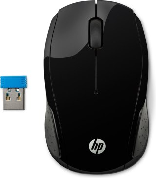 Mysz HP Wireless Mouse 200 Black bezprzewodowa czarna X6W31AA