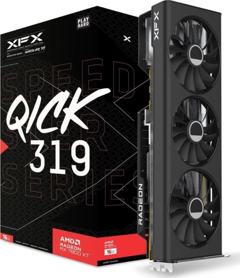 Karta graficzna XFX Radeon RX 7800 XT SPEEDSTER QICK319 CORE 16GB GDDR6 RX-78TQICKF9