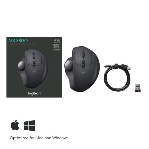 Mysz Logitech MX Ergo 910-005179 (optyczna; 2048 DPI; kolor czarny)