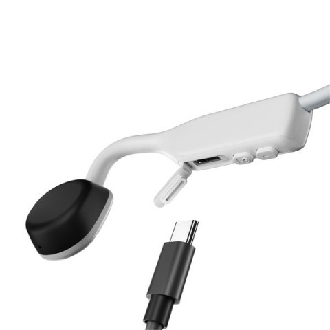 Słuchawki bezprzewodowe kostne Shokz OpenMove USB-C białe Słuchawki bezprzewodowe kostne Shokz OpenMove USB-C białe