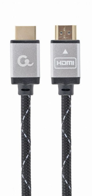 Kabel GEMBIRD Seria select plus CCB-HDMIL-3M (HDMI M - HDMI M; 3m; kolor czarny)