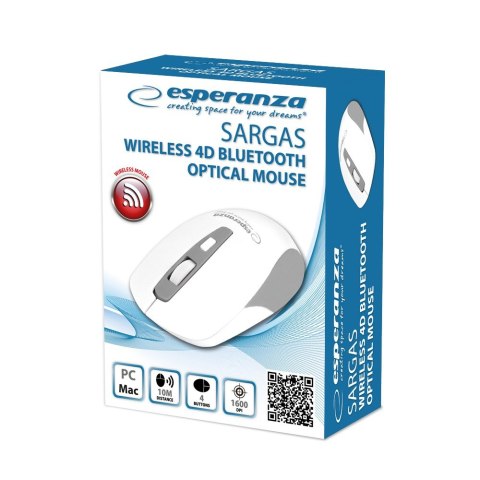 ESPERANZA MYSZ BLUETOOTH 4D SARGAS BIAŁA EM130W ESPERANZA MYSZ BLUETOOTH 4D SARGAS BIAŁA EM130W