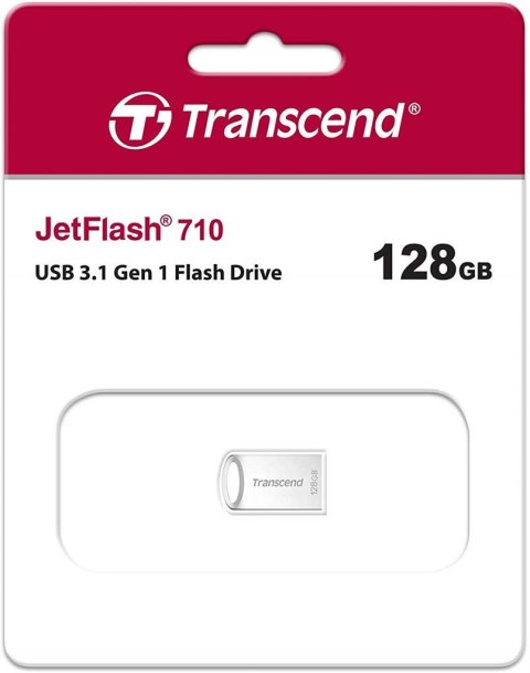 Pendrive (Pamięć USB) TRANSCEND (128 GB \Srebrny )