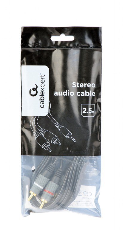 GEMBIRD CCA-352-2.5M 2.5m /s1x audio 3.5 mm 2x RCA