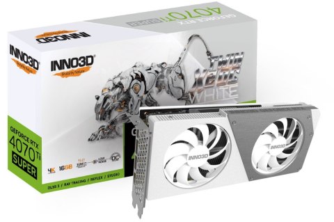 GeForce RTX 4070 Ti SUPER Twin X2 OC White 16GB GDDR6X