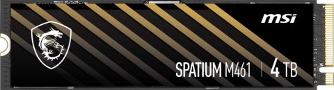 Dysk SSD MSI Spatium M461 4TB Spatium (M.2 2280″ /4 TB /NVMe /5000MB/s /4200MB/s)