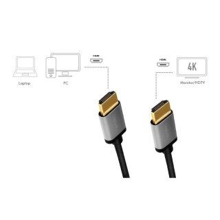 LOGILINK CHA0100 1m /sHDMI Typ A Męska HDMI Typ A Męska