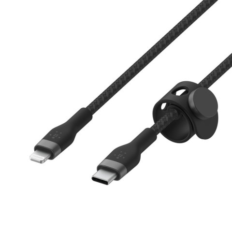 BELKIN KABEL USB-C TO LTG OPLOT SILICONE 1M BLACK