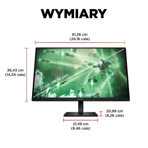 MONITOR HP LED, QHD 27" OMEN 27q (780H4E9) 165Hz MONITOR HP LED, QHD 27" OMEN 27q (780H4E9) 165Hz