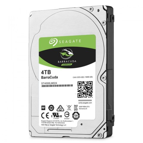 SEAGATE BarraCuda 4 TB ST4000LM024 (4TB /2.5" /5400RPM )