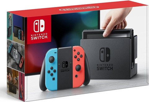 Konsola przenośna NINTENDO Switch V2 + Joy-Con Niebiesko-Czerwony NSH006