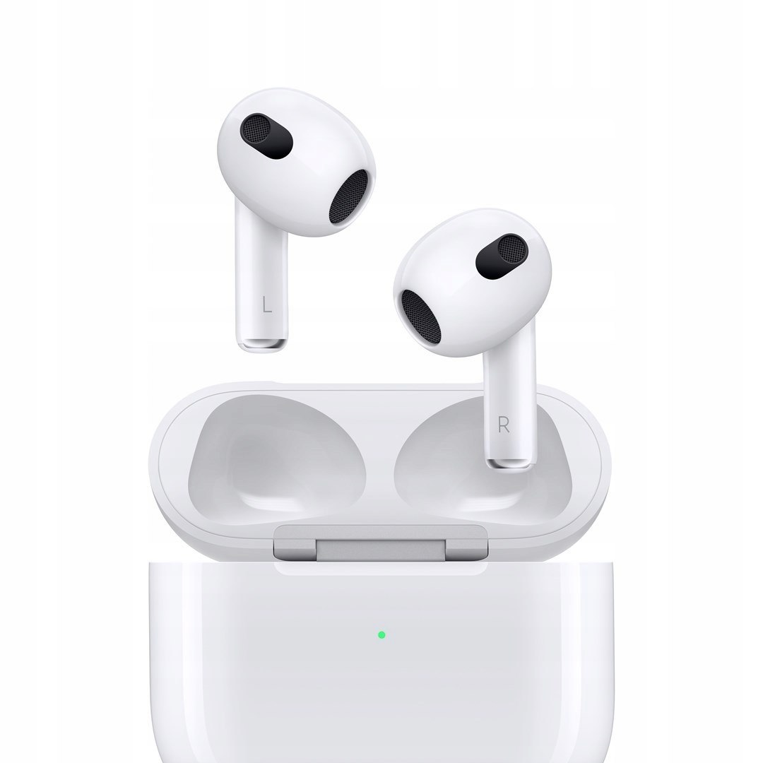 Słuchawki bezprzewodowe douszne Apple AirPods 3 gen. z etui Lightning białe