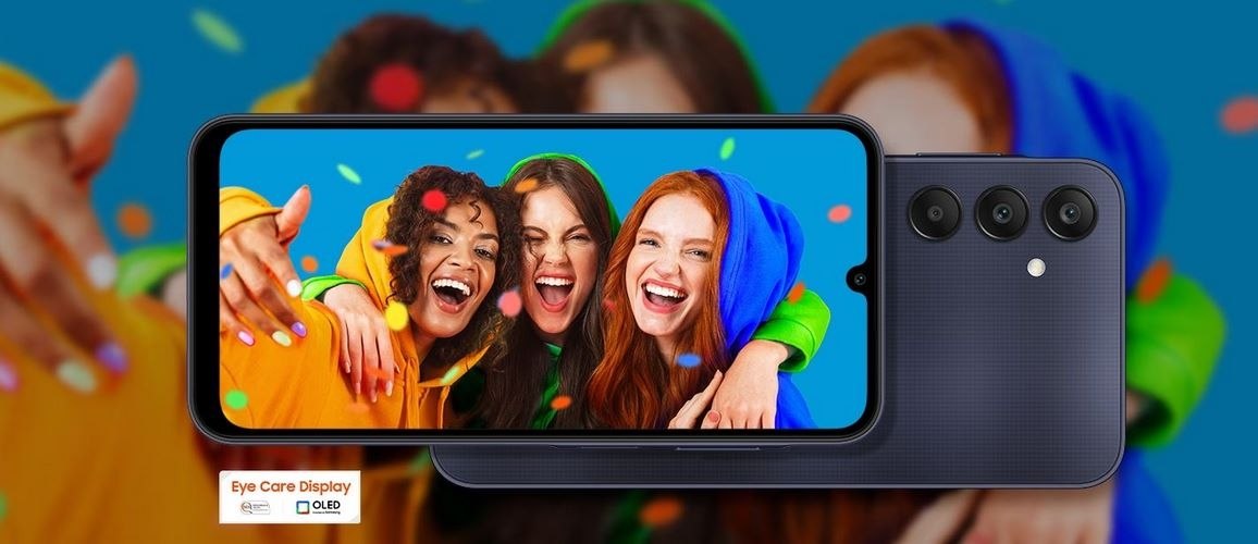 Samsung Galaxy A25 128GB 5G Dual SIM żółty (A256) - Ekran/Tył